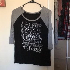 “All i need is a little bit of coffee and whole..